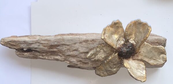 Driftwood and Ceramic Flowers